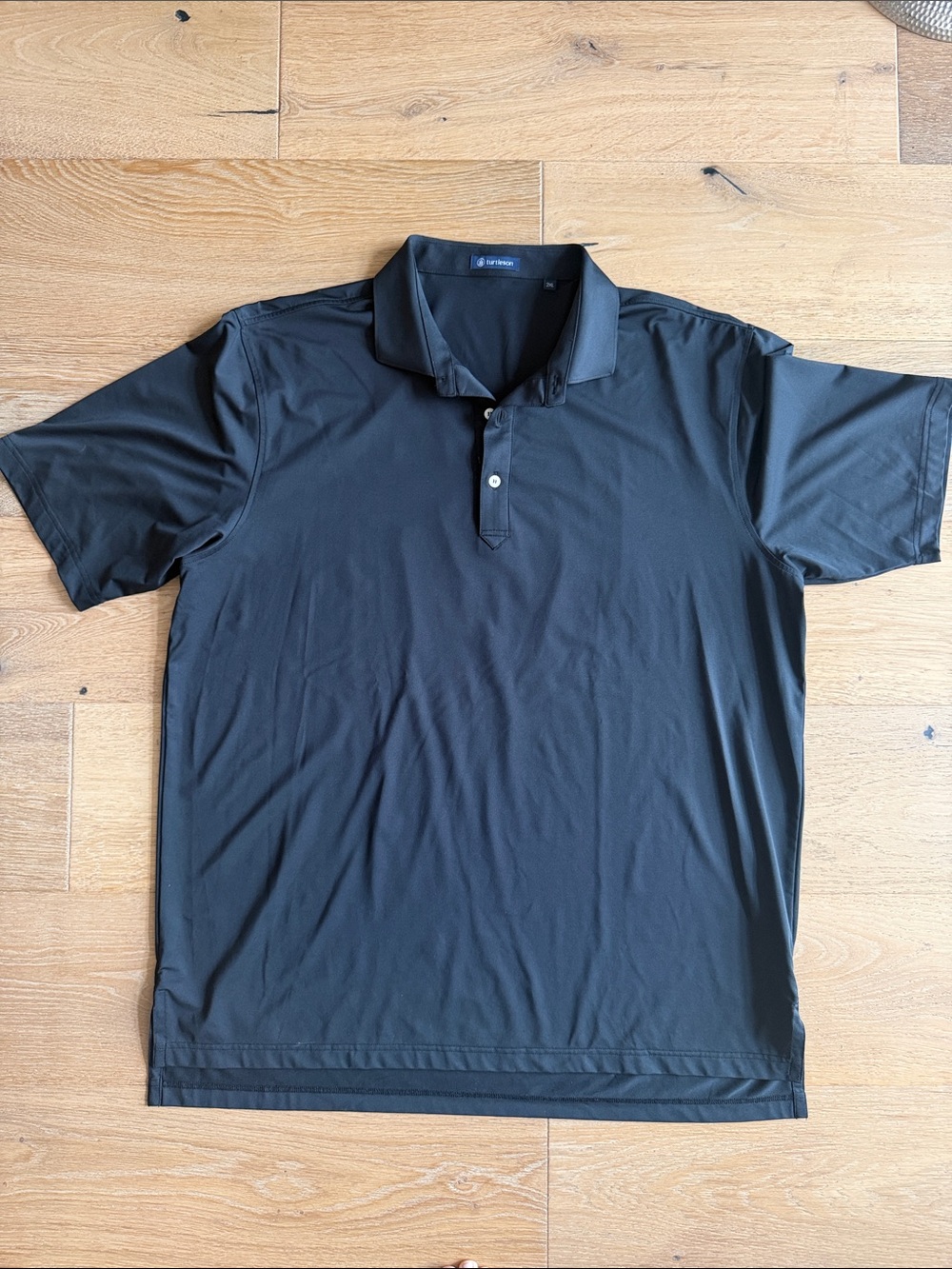 Turtleson Black Men's Performance Polo